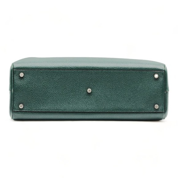 Gucci Zumi Top Handle Bag Leather Medium Green - Picture 6 of 16